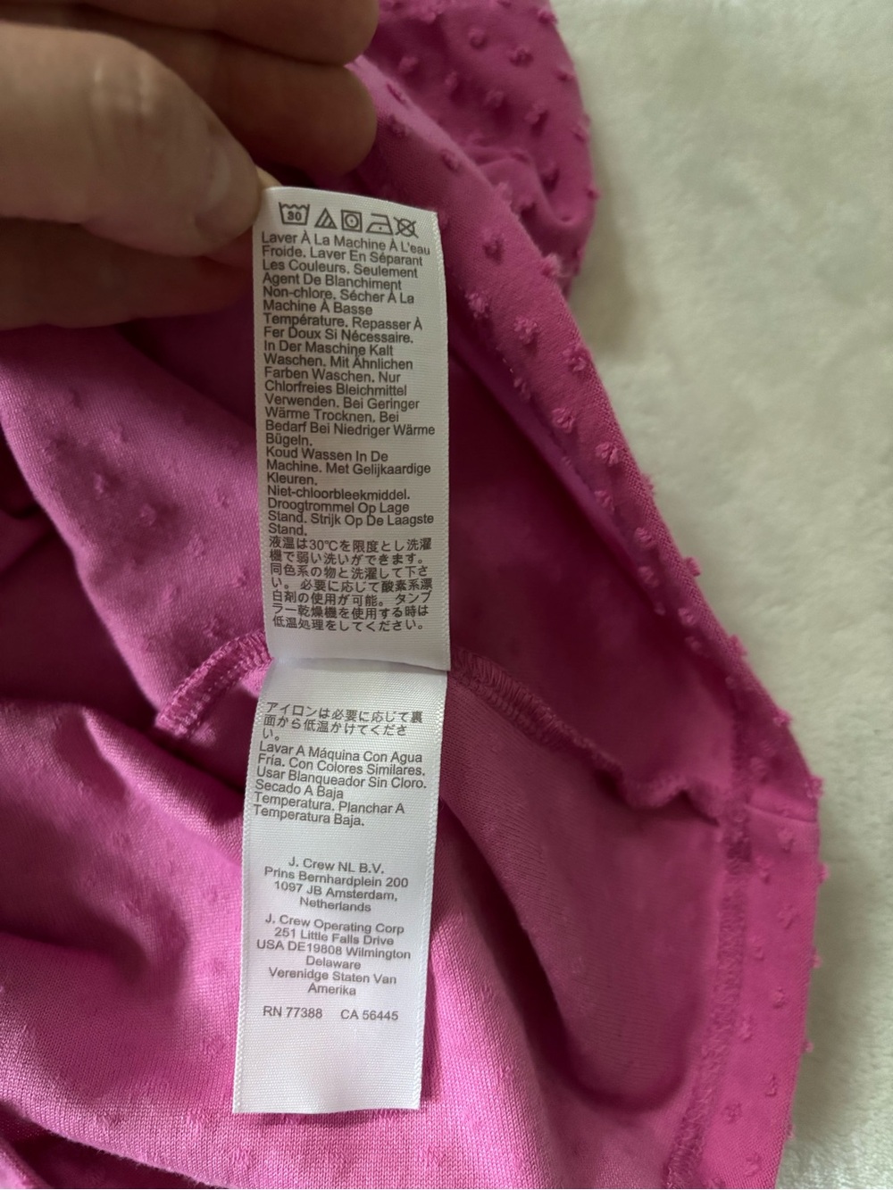 J.Crew Smocked Clip Dot Sleeveless Top Pink Ruffle Neck Size M - Picture 10 of 10